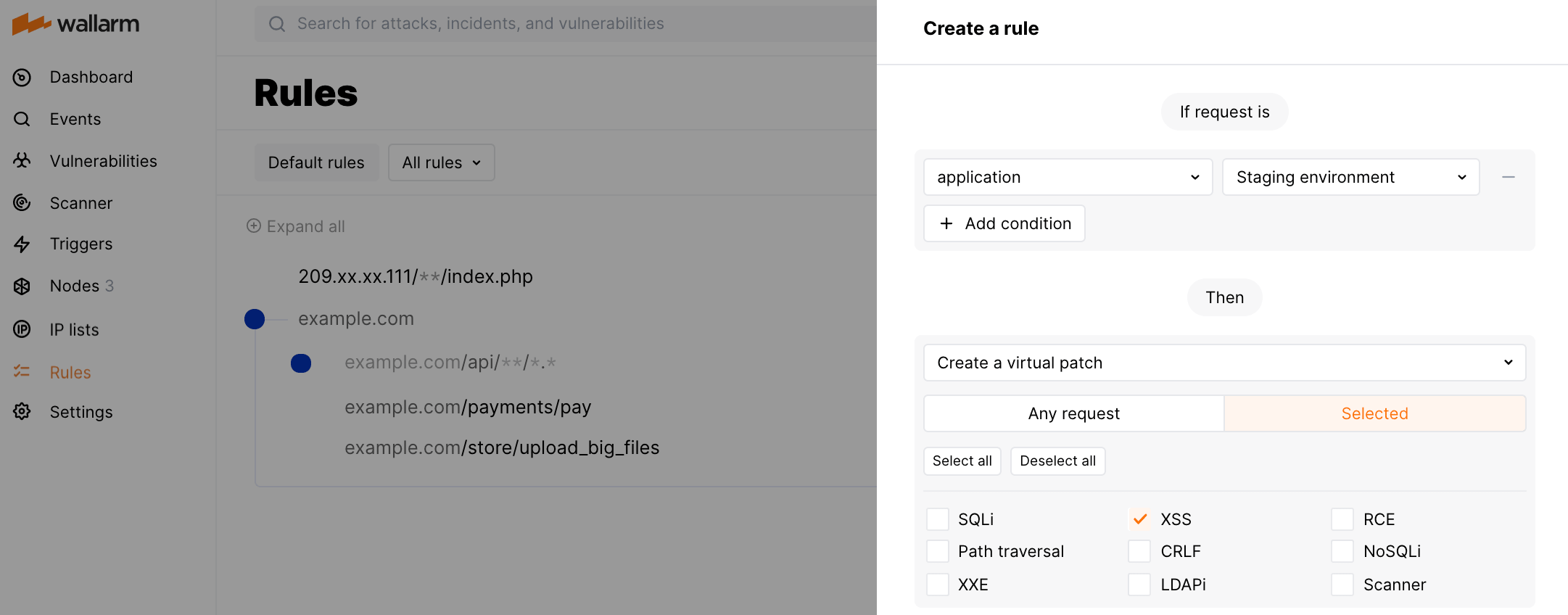 Criando regra para ID