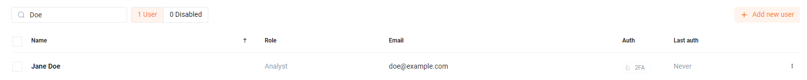 Procurando um usuário